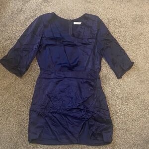 Amanda Uprichard Eggplant Purple Mini Dress